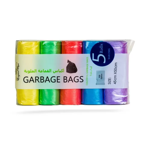 اكياس قمامة صغيرة مكونة من 5 لفات تحوي 200 كيس